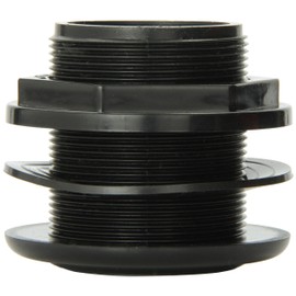 Lifegard Aquatics 1-1/2-Inch FPT x Slip Standard Threaded Bulkhead, Black