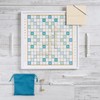 WS Game Company Scrabble Bianco Edition with Rotating Wooden Game