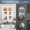 LNDU Keyless Entry Door Lock Deadbolt with Handle Set: 100