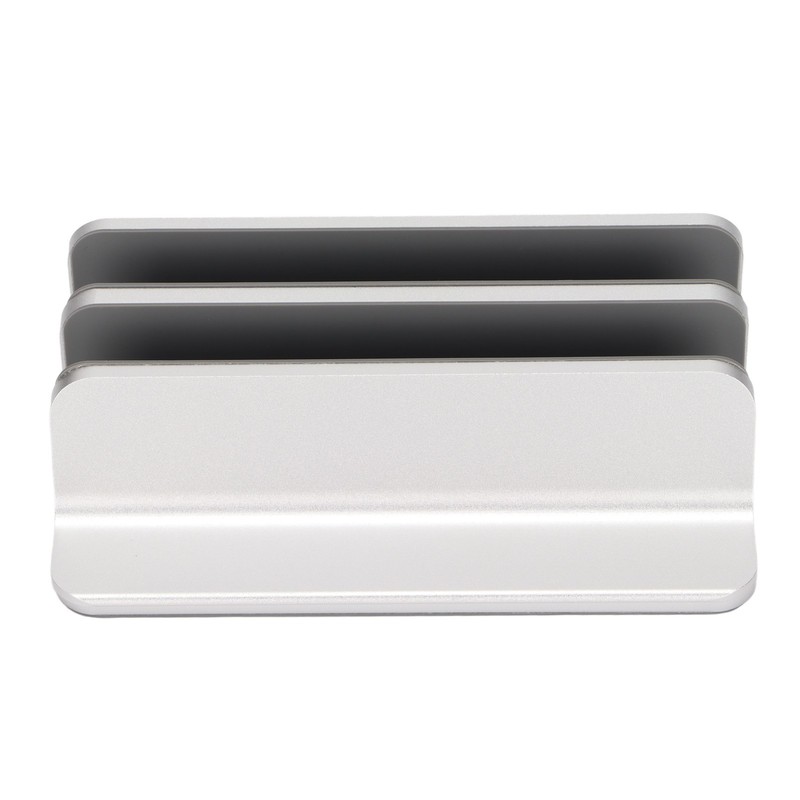 Laptop Holder Vertical 2 Slots Aluminum Alloy Adjustable Laptop Stand
