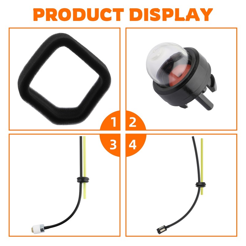 GoaMotors 6698373 Air Filter and Fuel Line Kit Compatible with