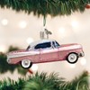 Old World Christmas Glass Blown Ornament Classic Car (46023), Pink
