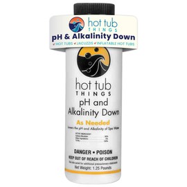 Hot Tub Things pH & Alkalinity Down for Hot Tubs, Spas, and Pools, Hot Tub & Spas pH & Alkalinity Decreaser, Maintains Clear Water, Enhances Comfort, Protects Equipment, Easy Water Care, 1.25 lb