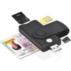Hsthe Sea 4 in 1 SIM Card Reader, Smart Card