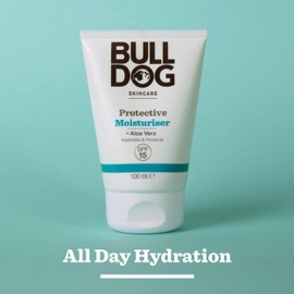 BULLDOG BULLDOG - Skincare for Men | Protective Moisturiser | Face Cream With SPF 15 | 100 ml