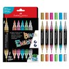 Faber-Castell Shake & Paint Markers: Metallic - 6 Count Dual