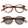 TR90 Transition Photochromic round full lens Reading Glasses For Men