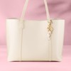 SELOVO Backpack Accessories Off White Enamel Keychain Initial J