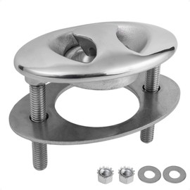Five Oceans Heavy-Duty Ski Tow Hook - Marine Boat Polished Premium-Quality 316 Stainless Steel Transom Mount - Flush Mount - FO4799