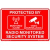 Outdoor Weatherproof Home DIY/Professional Laser Engraved Sign | Radio Monitored