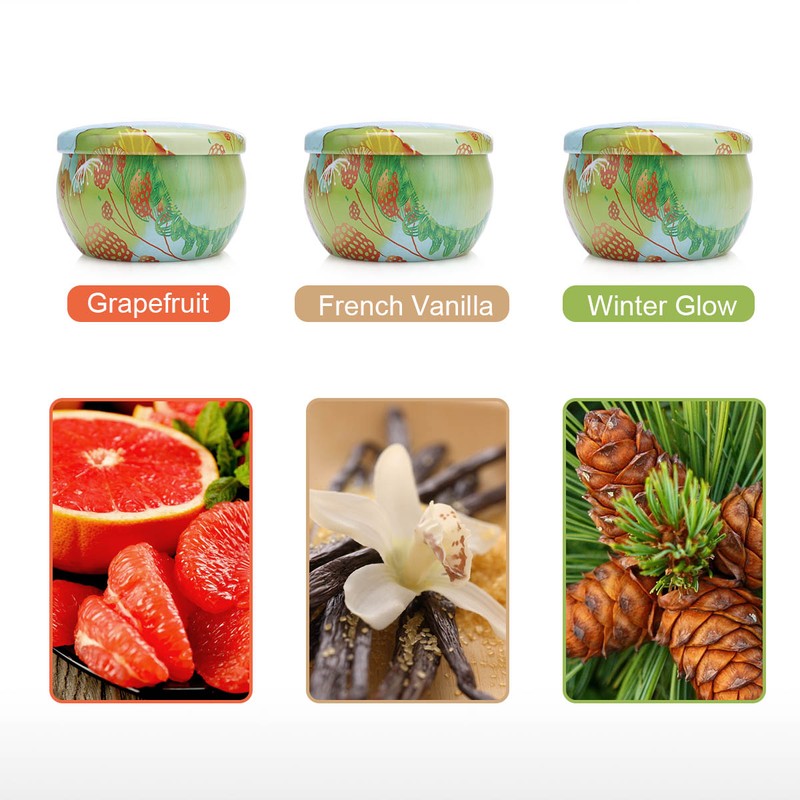 Tooarts| Scented Candle 100% Natural Soy Wax Long Last Clean
