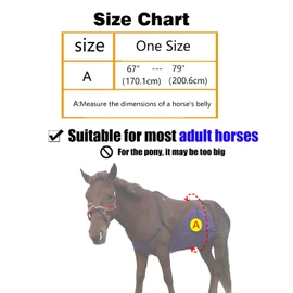 Adjustable Horse Belly Guard Fly Sheet – Soft, Breathable & Lightweight Belly Protection for Horses – Purple