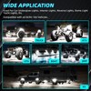 4Pods All Pure White LED Rock Lights Full Kit Plug
