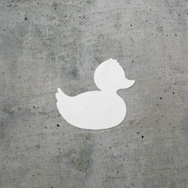 Transparent Decal Stickers of Rubber Duck (White) Premium Waterproof Vinyl Decal Stickers for Laptop Phone Accessory Helmet Car Window Mug Tuber Cup Door Wall Decoration USCSKUS738040WH102522