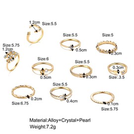 CSIYANJRY99 Boho Vintage Rings for Women,Gold Knuckle Rings Sets Stackable Star Moon Heart Leaf Mid Finger Rings