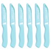 WWZJ 6 Pack Ceramic Paring Knife with Knife Cover, Lightweight