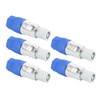 5pcs 3Pin XLR Audio Connector Professsional Waterproof Adapter Plug