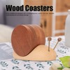 Snail Coaster Set with Magnet Cute Exquisite Eco Friendly Wood
