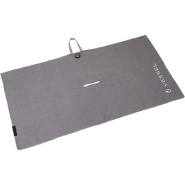 Bezel Sports Towel, Magnet, Golf Towel, Gray, Approx. 19.7 x 39.4 inches (50 x 100 cm), gray