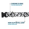 Buckle-Down Plastic Clip Collar - Ghosts Scattered Black/White - 1"