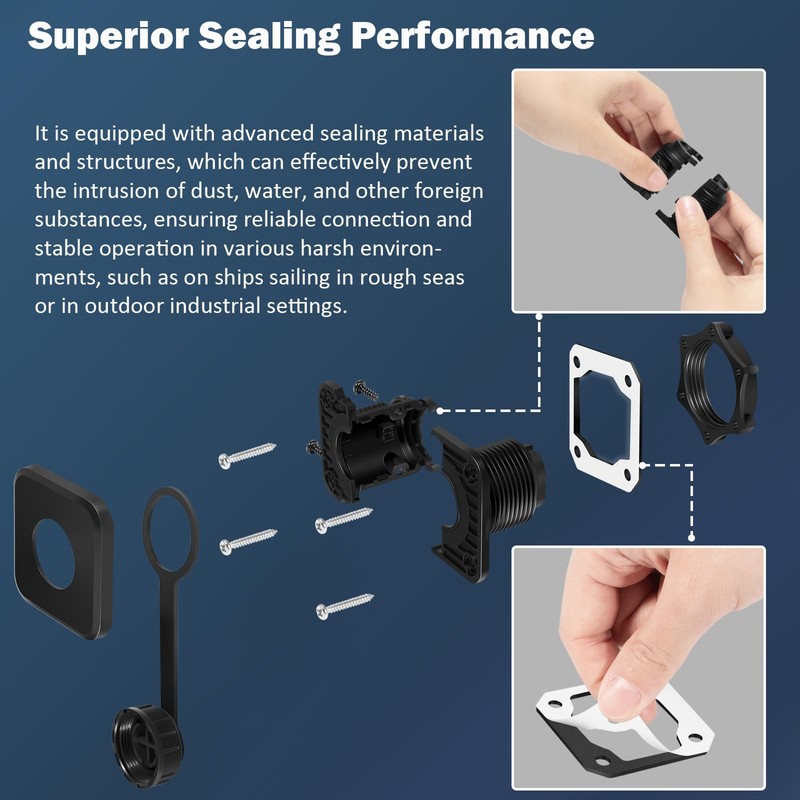 Phlosiyz LiveScope™ Bulkhead Connector Kit | Fish Finder Sonar System