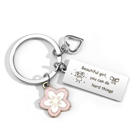 HUHALLI Inspirational Keychain Gift for Friend Lover Sister Daughter Homebody Coworker Girlfriend Women, Thanksgiving Christmas Birthday Present, Unique Heartwarming Gift