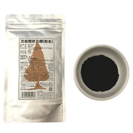 Nakamura Shokai (Drink/Eat) Oak Charcoal Powder = Powder Type = 100 Grams Per Cup 100 Grams