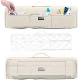 AMOIGEE Stretchy & Washable Dust Cover for Cricut Maker 4, Cricut Explore 4, Cricut Explore Air 2, Cricut Maker 3 – Die-Cut Machine Cover with Pockets for Cricut Accessories, Supplies & Tools