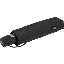 iX-brella Lightweight solid pocket umbrella with automatic open/close mechanism - mid class, black, Automatic pocket umbrella