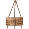 3 Tier Hanging Fruit Basket, Handmade Natural Water Hyacinth Wall