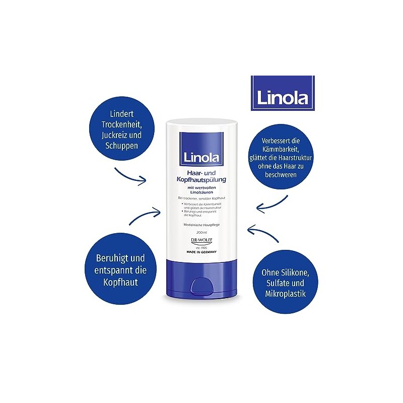 Linola Hair and Scalp Conditioner - 2 x 200 ml