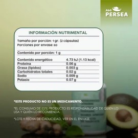 A&G PERSEA - Capsulas DETOX con 60 Caps. Te verde con Jengibre y Extracto de Aguacate