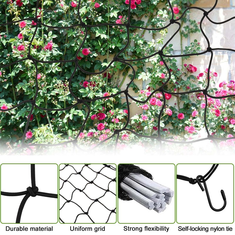Grow Tent Net, Scrog Net, 40 x 40 cm, Elastic