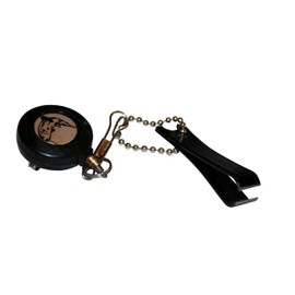 Pin On Reel Zinger with Line Cutter Snips for fishing fly carp coarse