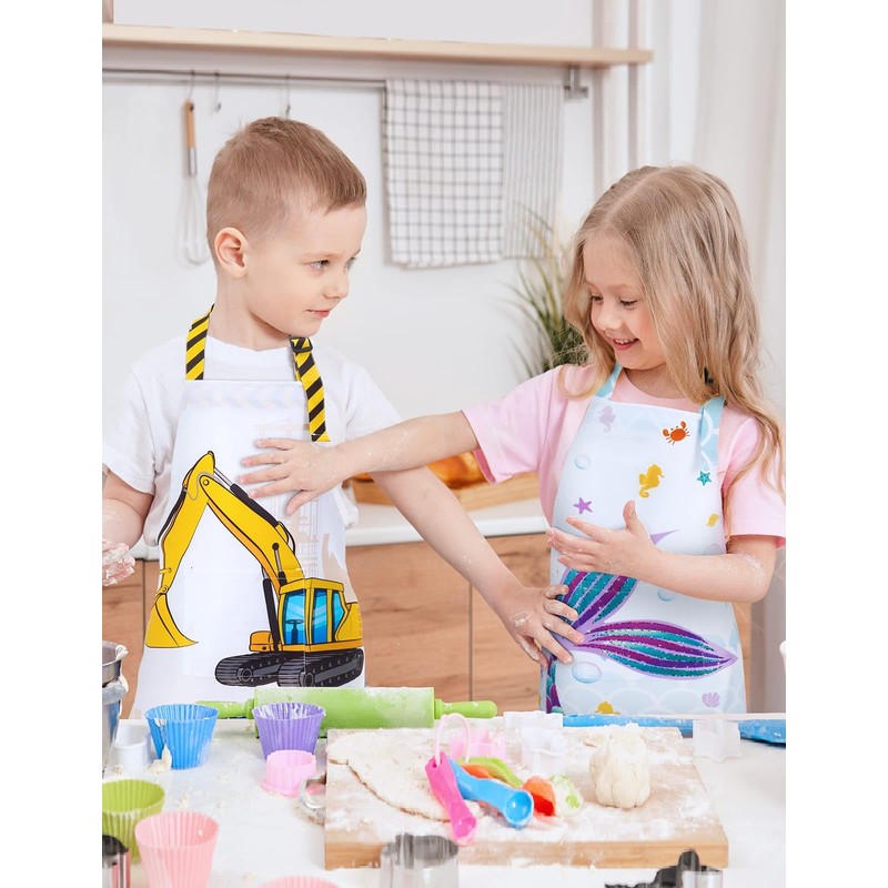 WERNNSAI Apron and Chef's Hat Set, Truck