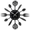 Timelike Kitchen Cutlery Wall Clock with Forks and Spoons for