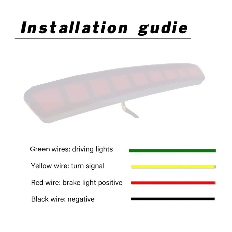 PGTOPONE Red LED Rear Bumper Reflectors Fog Brake Tail Light