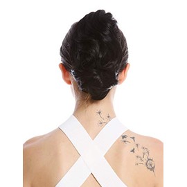WIG ME UP - 1028-V-1 Ponytail Hairpiece Extensions short great volume wavy black 8inch