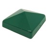 4" Ornamental Pyramid Post Cap for Wood Posts - Green