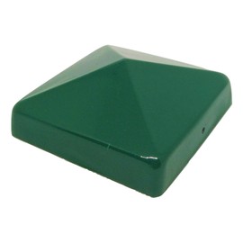 4" Ornamental Pyramid Post Cap for Wood Posts - Green