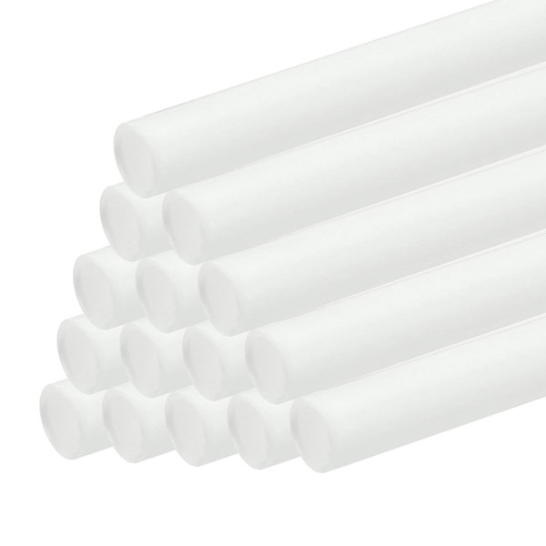 sourcing map 15pcs Plastic Model Tube ABS Round Tube 2mmx250mm