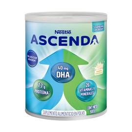 ASCENDA Suplemento Alimenticio Sabor Vainilla Lata de 900g