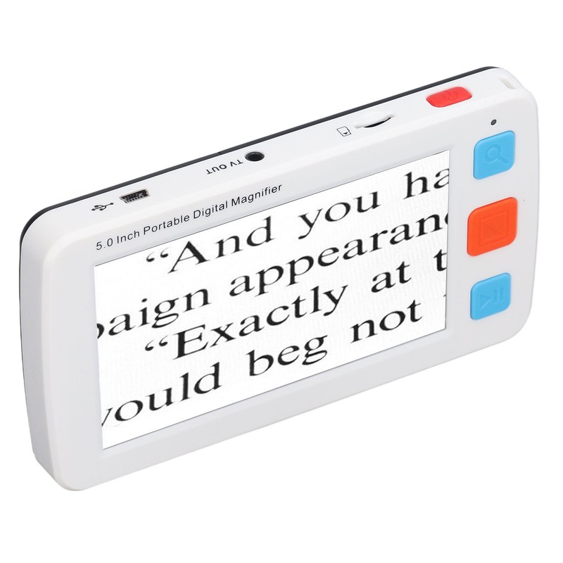 5.0in Electronic Digital Magnifier Portable Reading Aid 4X‑32X Zoom 17