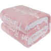 EHC Luxuriously Soft Sherpa Blanket Peach Single (127 x 152
