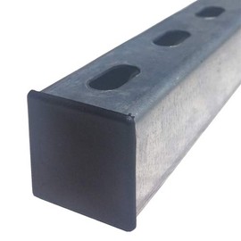 41mm Black Plastic End Caps (Pack of 100)