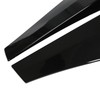 2pcs Rear Window Side Spoiler ABS Glossy Black Wing Trim