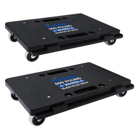 Furniture Dolly, 2 Pack Moving Dolly Connectable, 15.63 x 10.23 inch, 500 Lbs Capacity, Furniture Movers 4 Wheels Heavy Duty, Small Flat Dolly Cart, Portable and Light Dollies