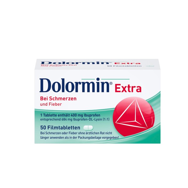 Dolormin extra Filmtabletten bei Schmerzen und Fieber , 50 pcs. Tablets
