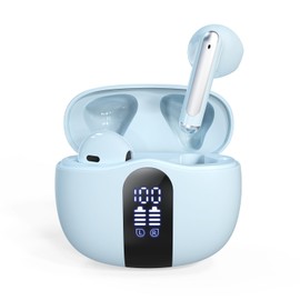 [2024 Sound Quality Ultimate Edition, Crystal Clear Sound, Spread Sound Field] Wireless Earphones, Bluetooth 5.4, AAC, Hi-fi Sound Quality, LED Display, EDR, Double Microphone, ENC Noise Cancellation,