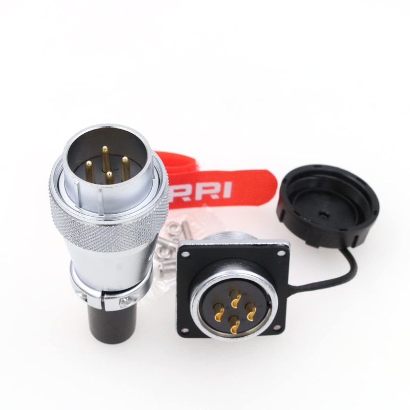 DRRI WEIPU Heavy Duty WS20 4-Pin Metal Aviation Circular Bulkhead